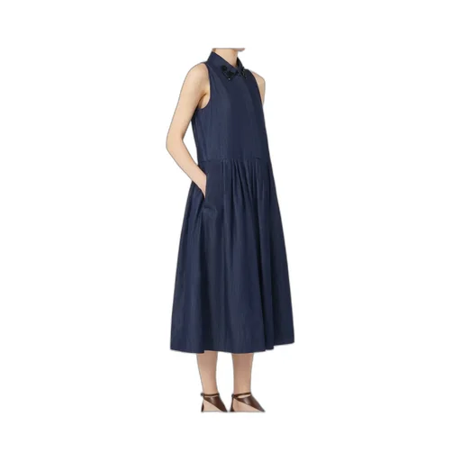 Sleeveless Denim Dress