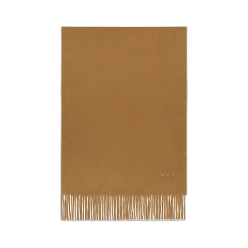 Cashmere Stole With Embroidery And Fringing