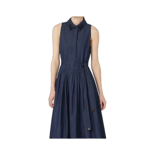 Sleeveless Denim Dress