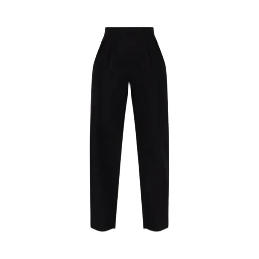 Cotton Carrot-Fit Trousers