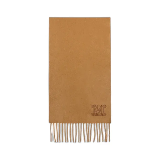 Cashmere Stole With Monogram Embroidery