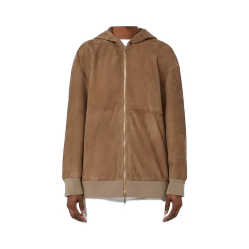 Long-Sleeved Zipped Hoodie