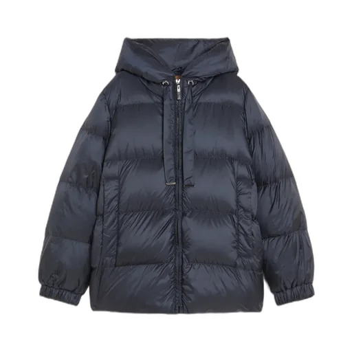 Down Jacket In Water-Repellent Canvas