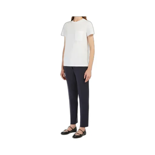 Logo Embroidered Pocket Crewneck T-Shirt