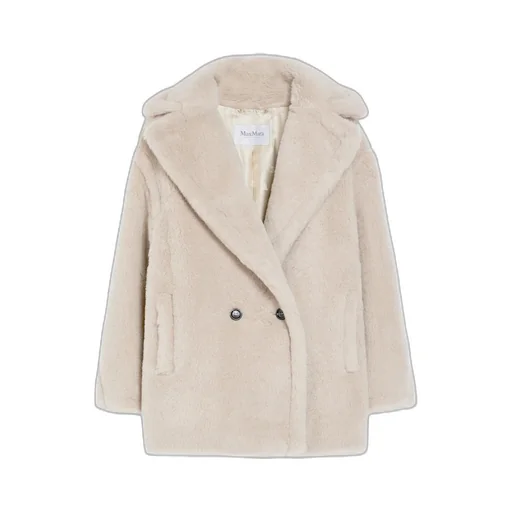Short Teddy Bear Icon Coat In Alpaca And Wool