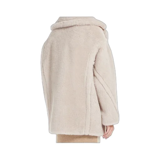 Short Teddy Bear Icon Coat In Alpaca And Wool