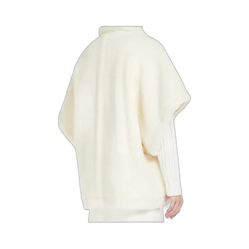 Cape In Alpaca And Wool Teddy Fabric