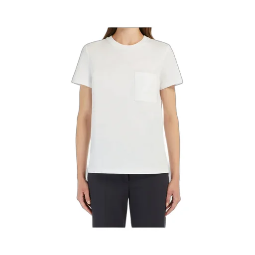 Logo Embroidered Pocket Crewneck T-Shirt
