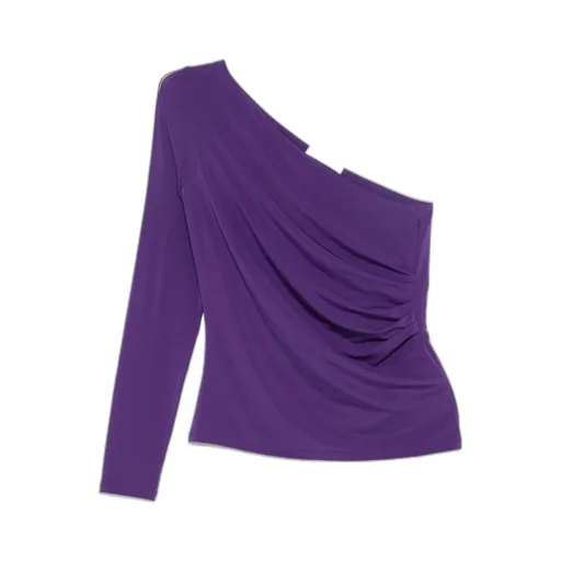 One-Shoulder Gathered Top