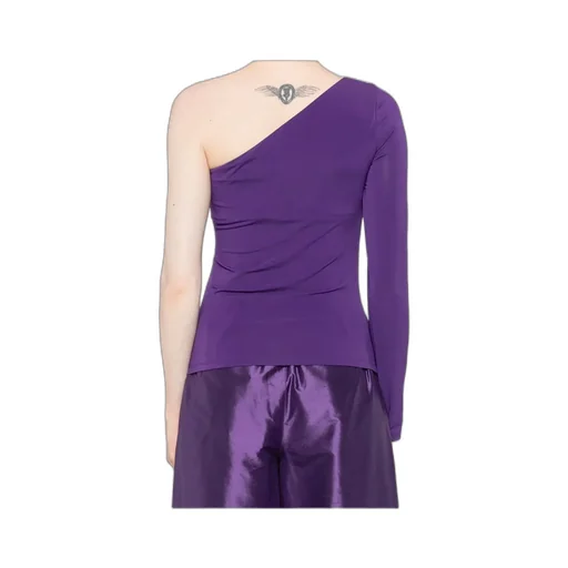 One-Shoulder Gathered Top