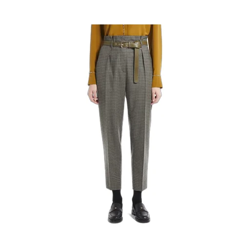 Logo Wool Casual Pants