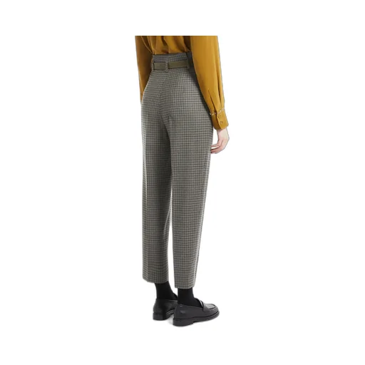 Logo Wool Casual Pants