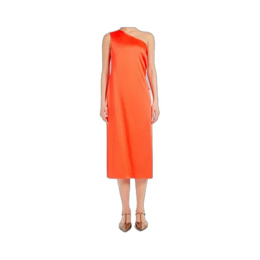 Envers Satin One-Shoulder Dress