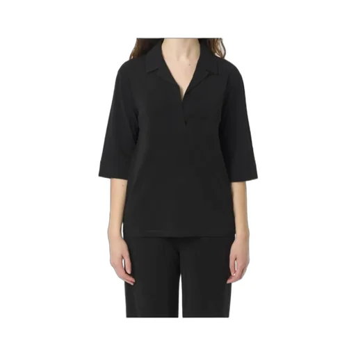 V-Neck Three-Quarter-Sleeved Blouse