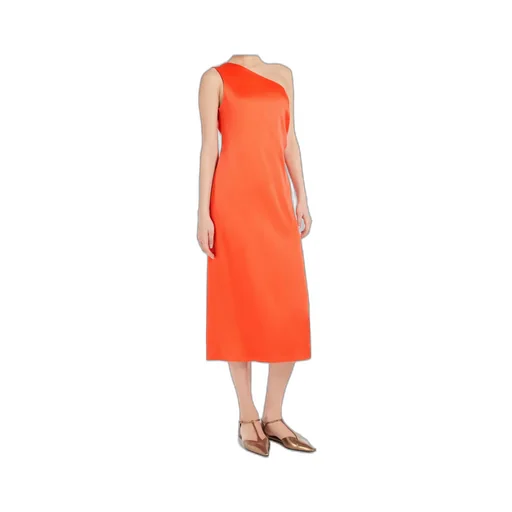 Envers Satin One-Shoulder Dress