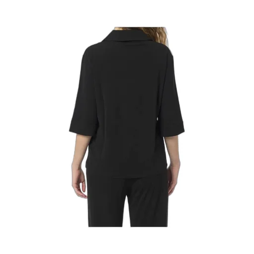 V-Neck Three-Quarter-Sleeved Blouse