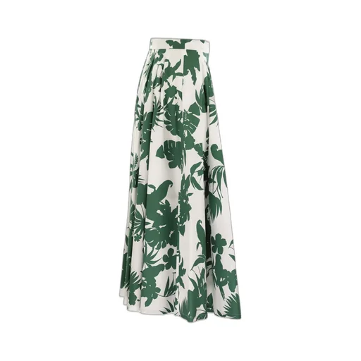Studio Idoneo Allover Floral Printed Midi Skirt