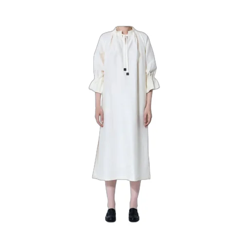 Jene Ruffle Detailed Drawstring Dress