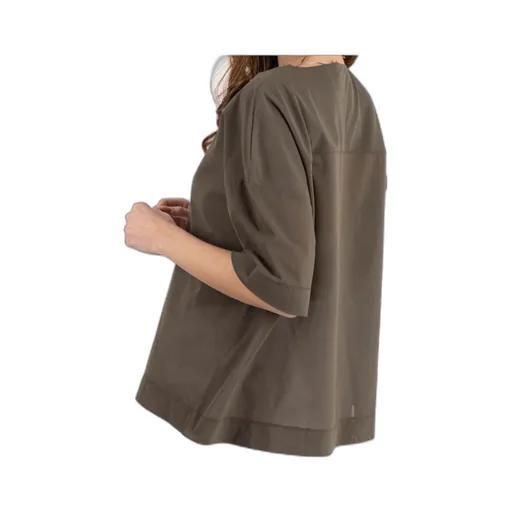 V-Neck Short-Sleeved Blouse