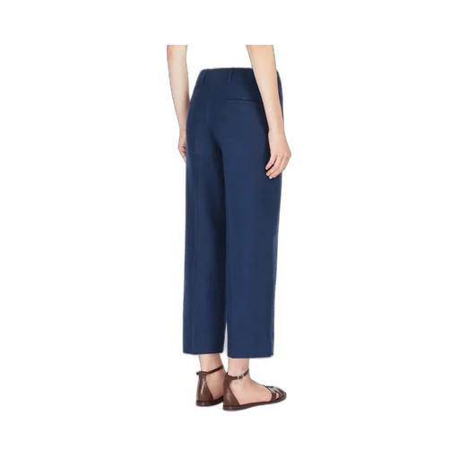 Linen And Cotton Cigarette Trousers