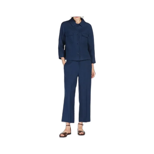 Linen And Cotton Cigarette Trousers