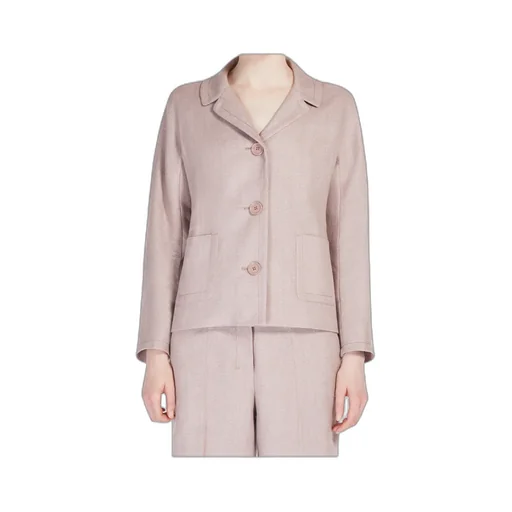Boxy-Fit Linen And Cotton Basketweave Jacket