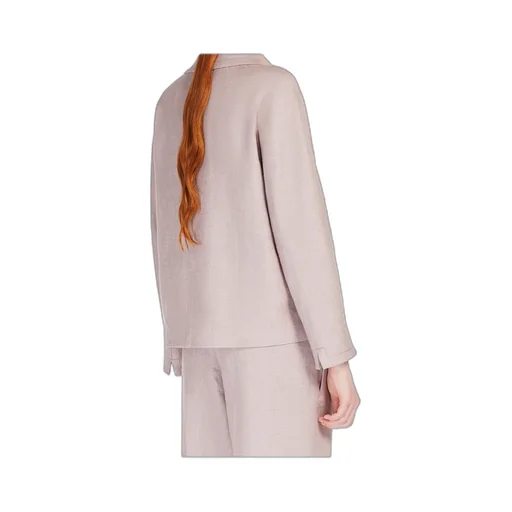Boxy-Fit Linen And Cotton Basketweave Jacket