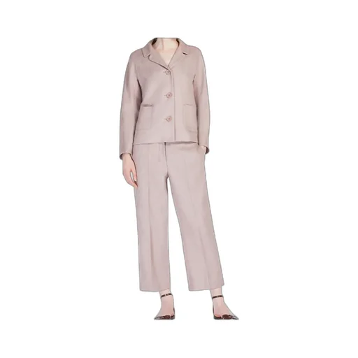 Boxy-Fit Linen And Cotton Basketweave Jacket
