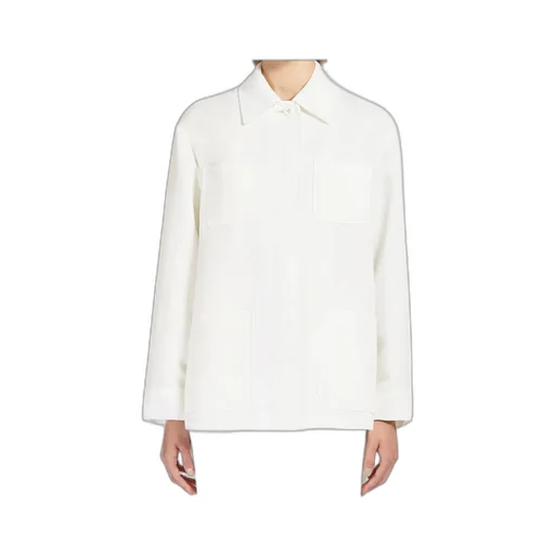 Viscose And Linen Canvas Jacket