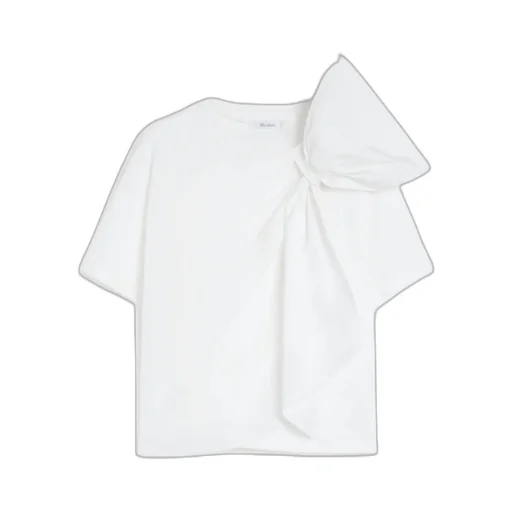 Colle Bow-Detailed Crewneck Top