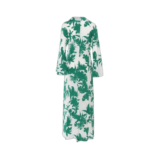 Studio Livrea All-Over Patterned Long-Sleeved Dress