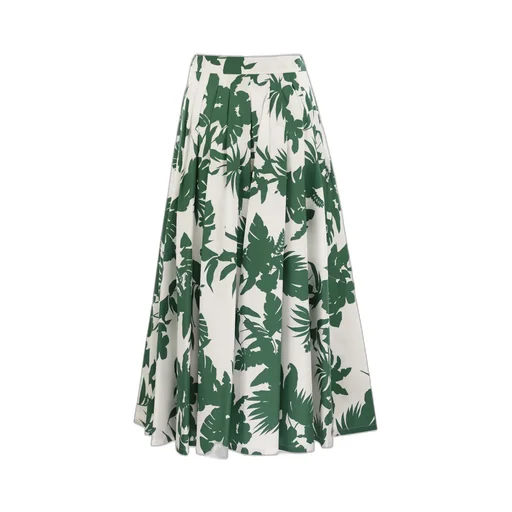 Studio Idoneo Allover Floral Printed Midi Skirt