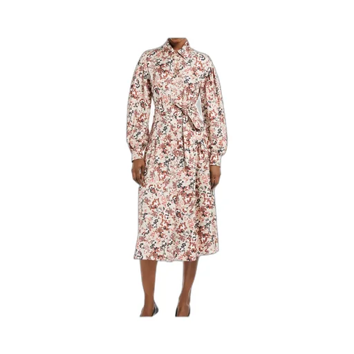 Printed Silk Flared Dress