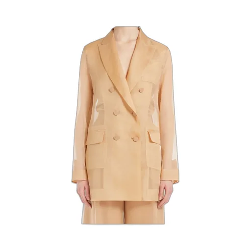 Pianoforte Double-Breasted Long-Sleeved Jacket