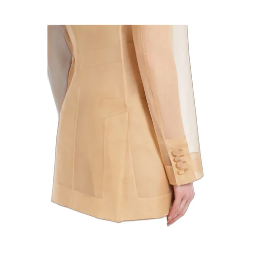 Pianoforte Double-Breasted Long-Sleeved Jacket