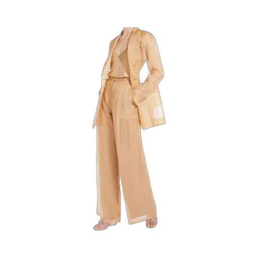 Pianoforte Double-Breasted Long-Sleeved Jacket