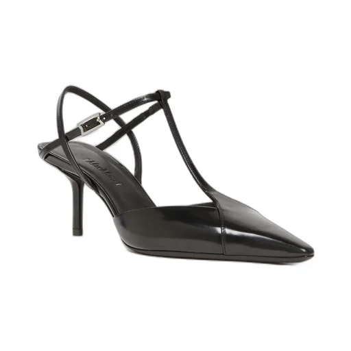Buffed Leather Slingbacks
