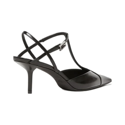 Buffed Leather Slingbacks