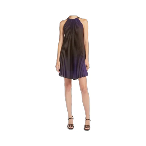 Short Dress In Cotton Blend Canvas