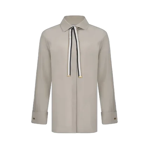 Apollo Ribbon Detailed Long-Sleeved Shirt