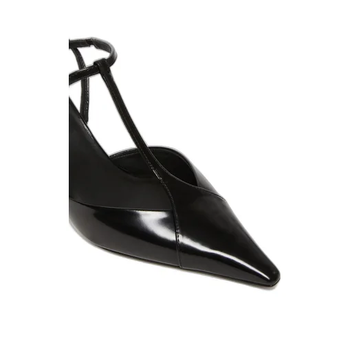 Buffed Leather Slingbacks