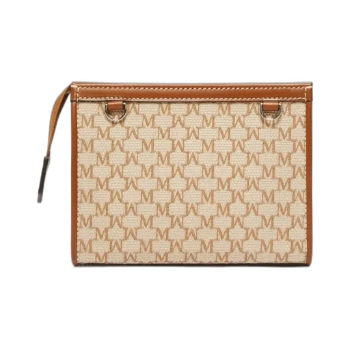 Logo Plaque Zip-Up Clutch Bag