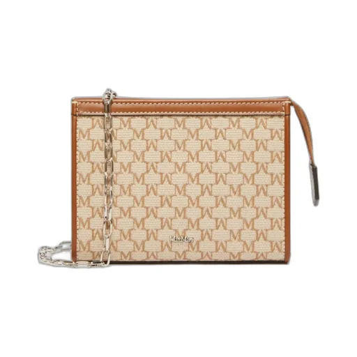 Logo Plaque Zip-Up Clutch Bag