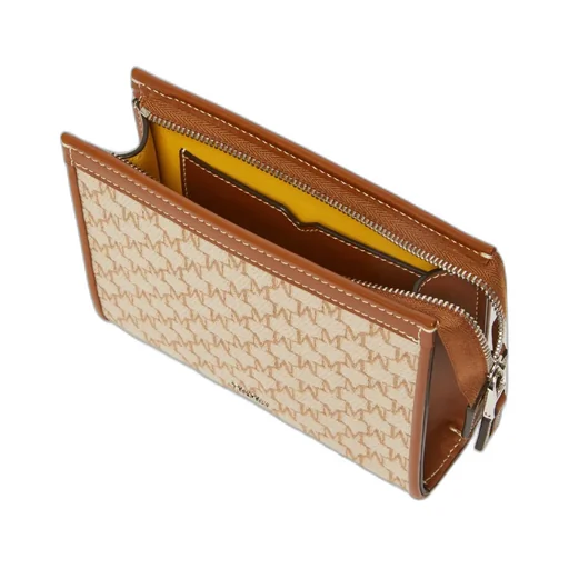 Logo Plaque Zip-Up Clutch Bag