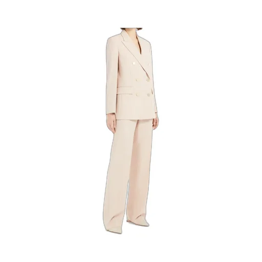 Straight-Fit Wool Satin Trousers