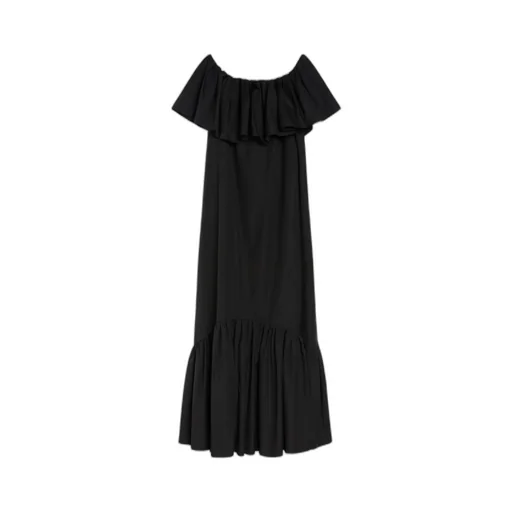 Studio Ruffled Detail Petali Maxi Dress