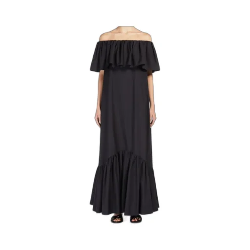 Studio Ruffled Detail Petali Maxi Dress