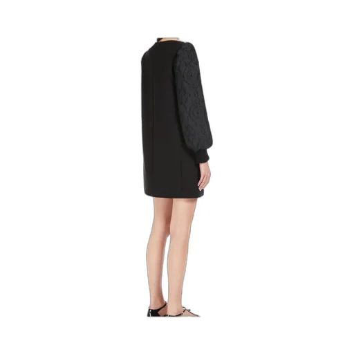 Mini-Dress In Wool And Jacquard Canvas