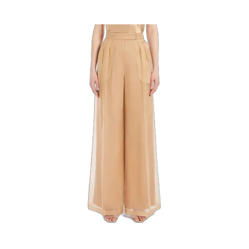 Pianoforte Pleat Detailed Wide Leg Pants