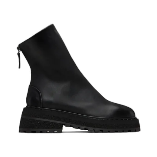 Wedge Zipped Ankle Boots